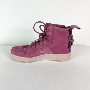 Nike Women's SF Air Force 1 Mid Force High Top Sneakers Purple Pink Size 7